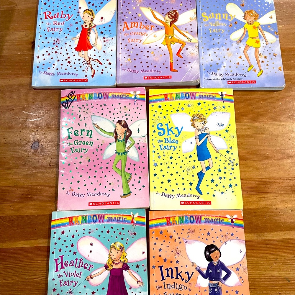 The Rainbow Magic Fairies (Original) Complete Set 1-7: includes Ruby, Amber, etc